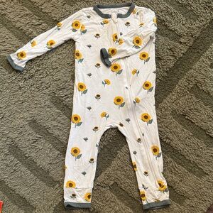 Kyte BABY Sunflower Print Romper Pajama